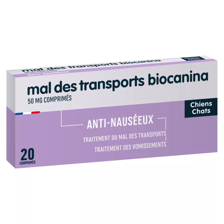 Biocanina Mal des Transports Chien et Chat 20 comprimés