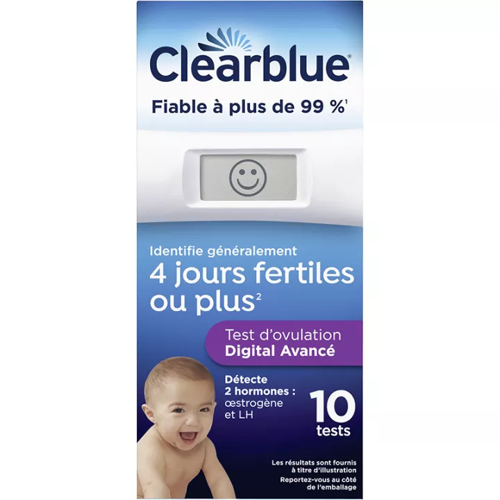 Clearblue 10 Tests d'Ovulation Digital Avancé