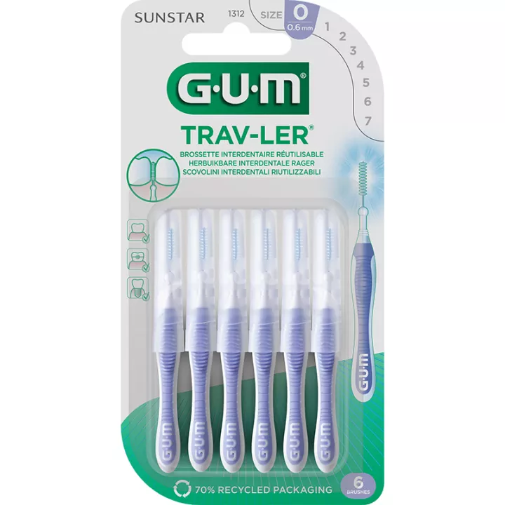 Sunstar Gum Trav-Ler Interdentale rager 0,6 mm