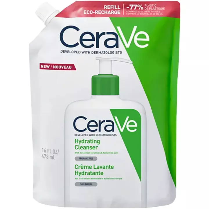 CeraVe Crème Lavante Hydratante visage & corps peau normale à sèche