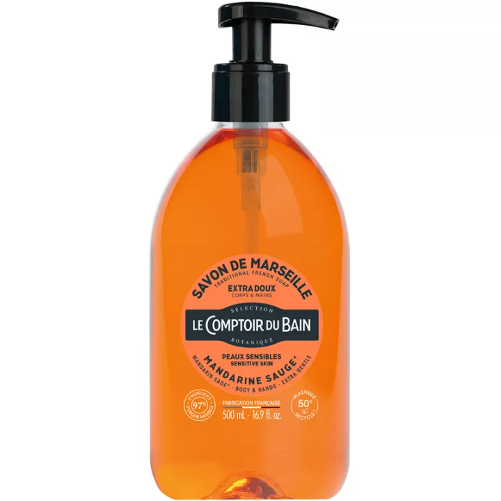 Le Comptoir du Bain Savon de Marseille Extra-Doux Mandarine Sauge