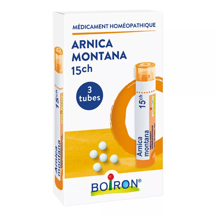 Arnica montana 15CH Boiron Homeopack 3 tubes of granules