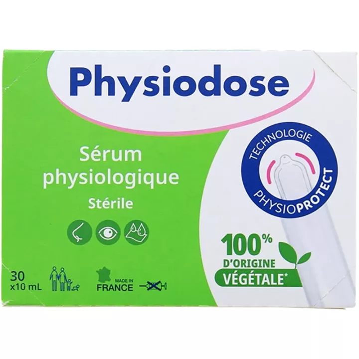 Physiodose Sterile Physiological Serum 30 doses individuais de 10 ml