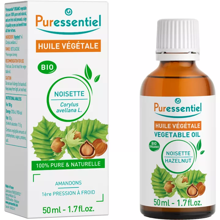 Puressentiel Bio-Vegetarisches Öl Haselnuss 50 ml