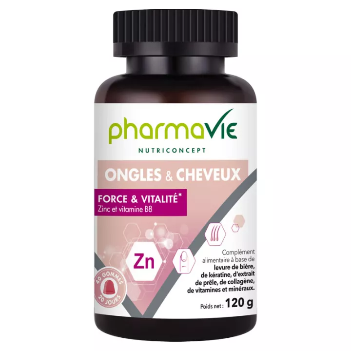 Pharmavie Ongles et Cheveux 40 жевательных конфет
