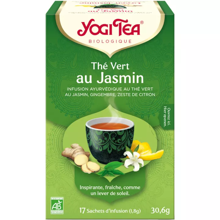 Yogi Tea Groene Thee Jasmijn Ayurvedische Kruidenthee 17 Zakjes