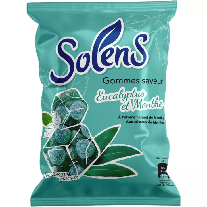 Solens Gum Menthol Eucalypus 110 g sachet