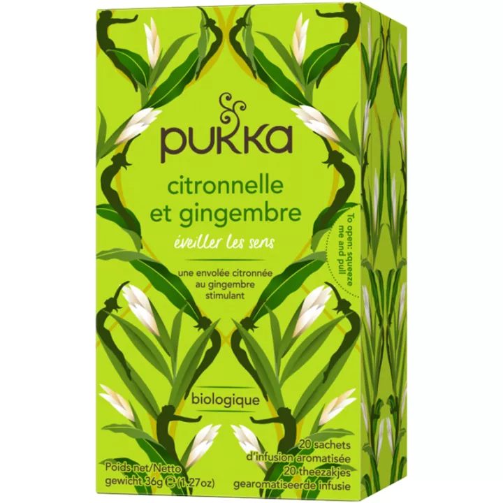 Pukka Bio Kräutertee Zitronengras &amp; Ingwer 20 Beutel