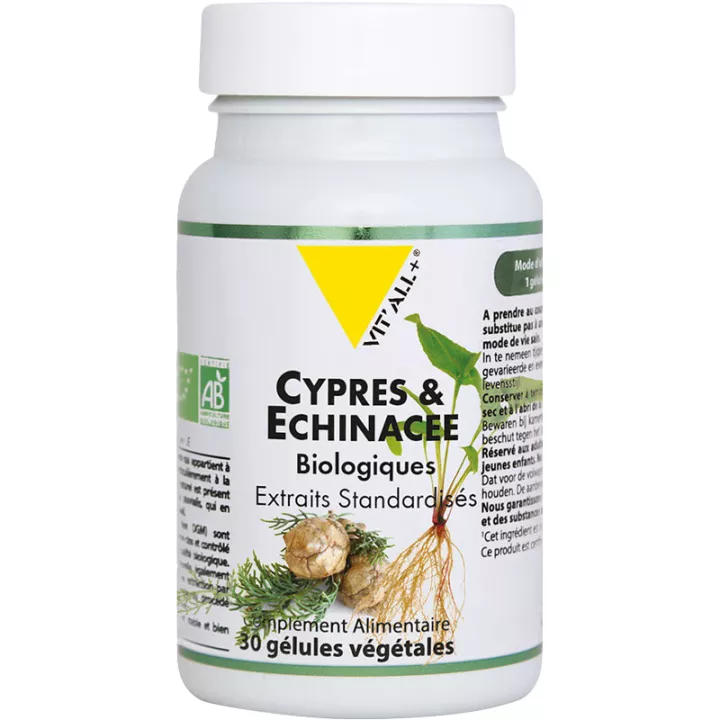 Vitall+ Cipres & Echinacea 30 plantaardige capsules