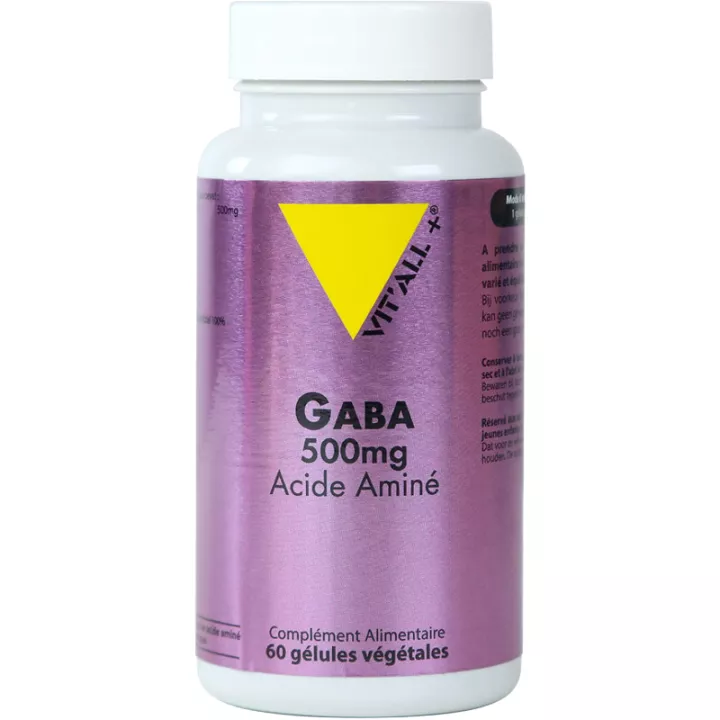 Vitall+ Gaba 500 mg 60 gélules végétales