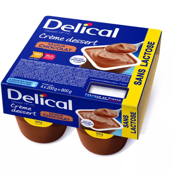 Delical Dessert Creme HP HC Laktosefrei 4x200g