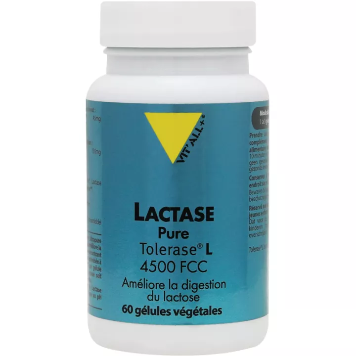 Vitall+ Lactase 60 gélules végétales