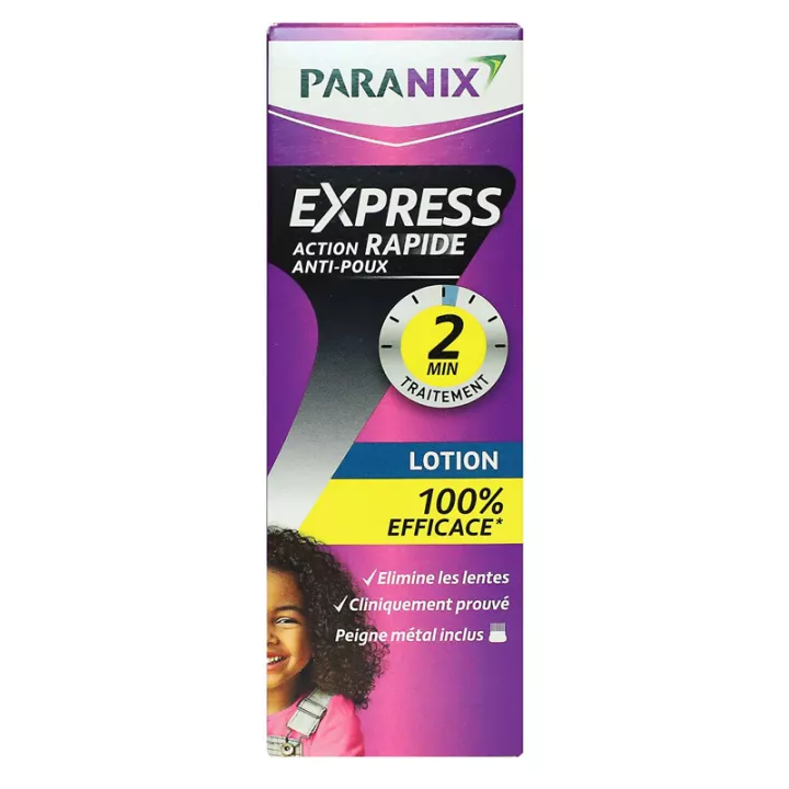 Paranix Express Lozione antipidocchi ad azione rapida 2 minuti 