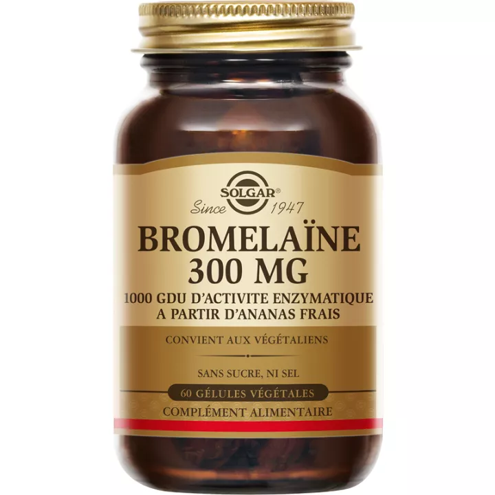 Solgar Bromelina 300 mg 60 capsule vegetali