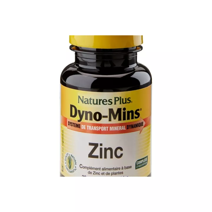 Natures Plus Dyno Mins Zinc 15 mg comprimidos quelatados