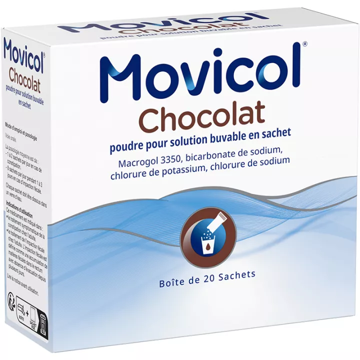 MOVICOL solução bebível em pó chocolate em saquetas