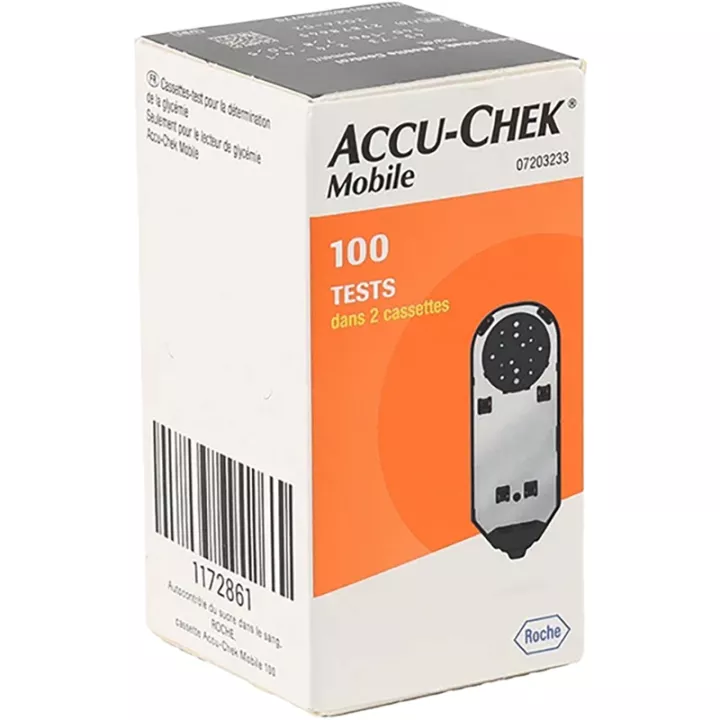 Accu-Chek Mobiele bloedglucosecontrole 2 cassettes (100 tests)