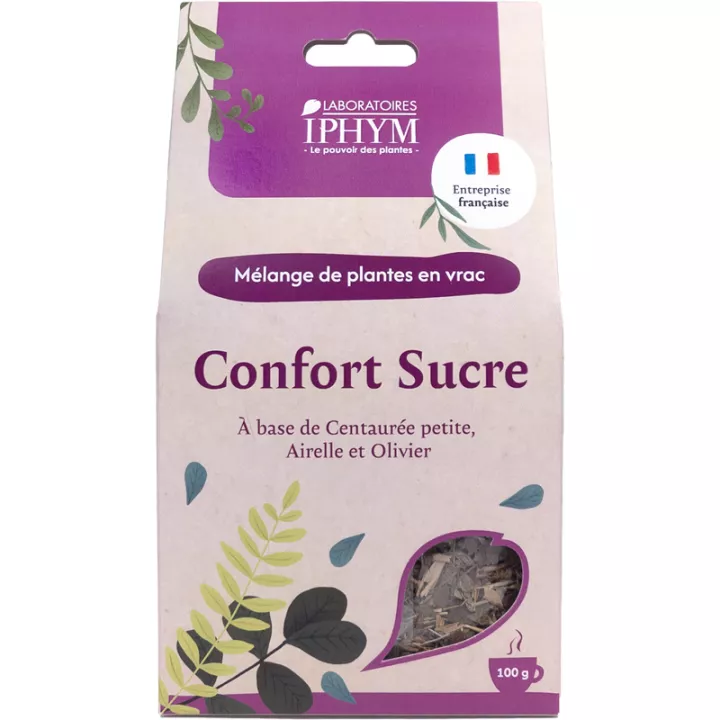 Tisana Comfort Zucchero Iphym Miscela di erbe in bulk 100 g 