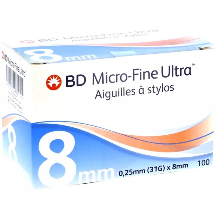 BD Micro-Fine Ultra 8 mm naalden, doos van 100