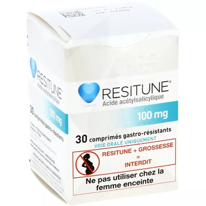 Resitune - Aspirine 75 mg of 100mg maagsapresistente tabletten