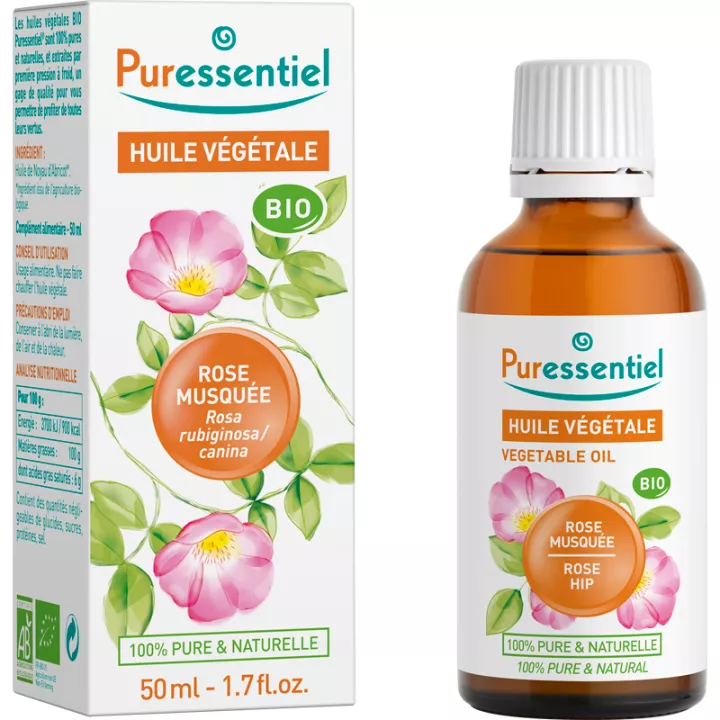 Puressentiel Huile Végétale Bio Rose Musquée 50 ml