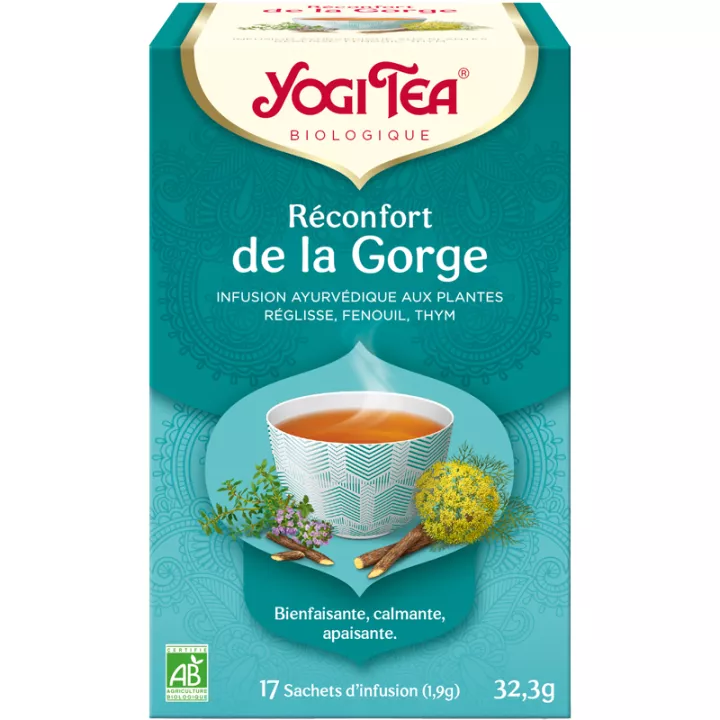 Yogi Tea Infuso di benessere per la gola 17 bustine