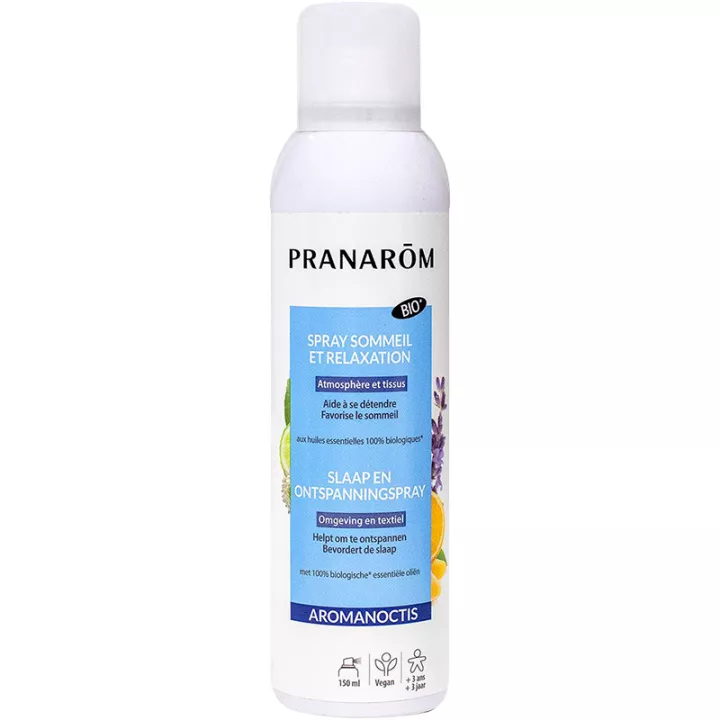 Pranarôm Aromanoctis spray sommeil Bio aux huiles essentielles