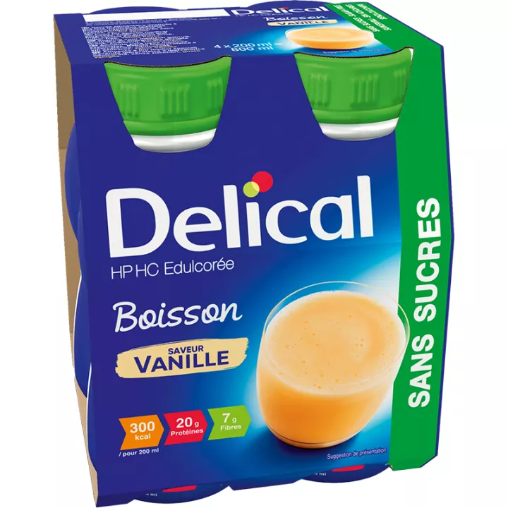 Delical Drank HP HC Suikervrij 4x200ml