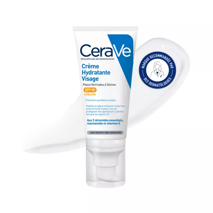 CeraVe Hydraterende Gezichtscrème SPF50 52 ml