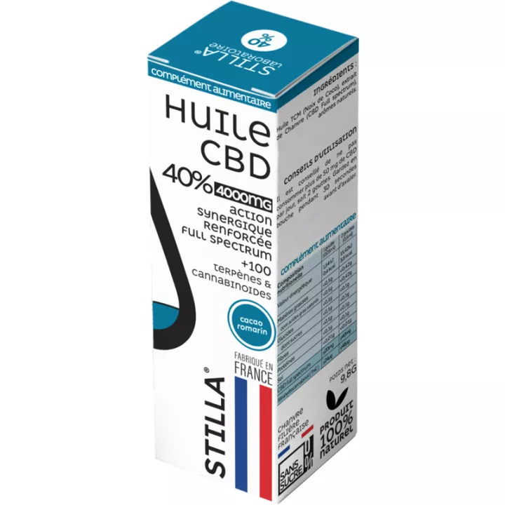 Stilla Huile CBD  Romarin Cacao Spectre Complet