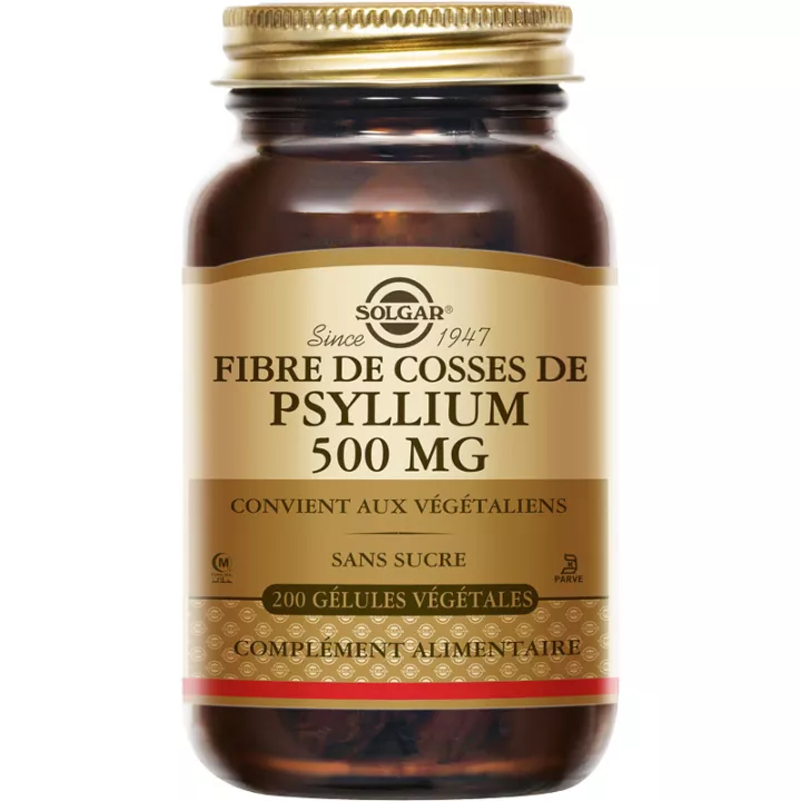 Solgar Psyllium Husk Fibre 500 mg 200 cápsulas vegetales