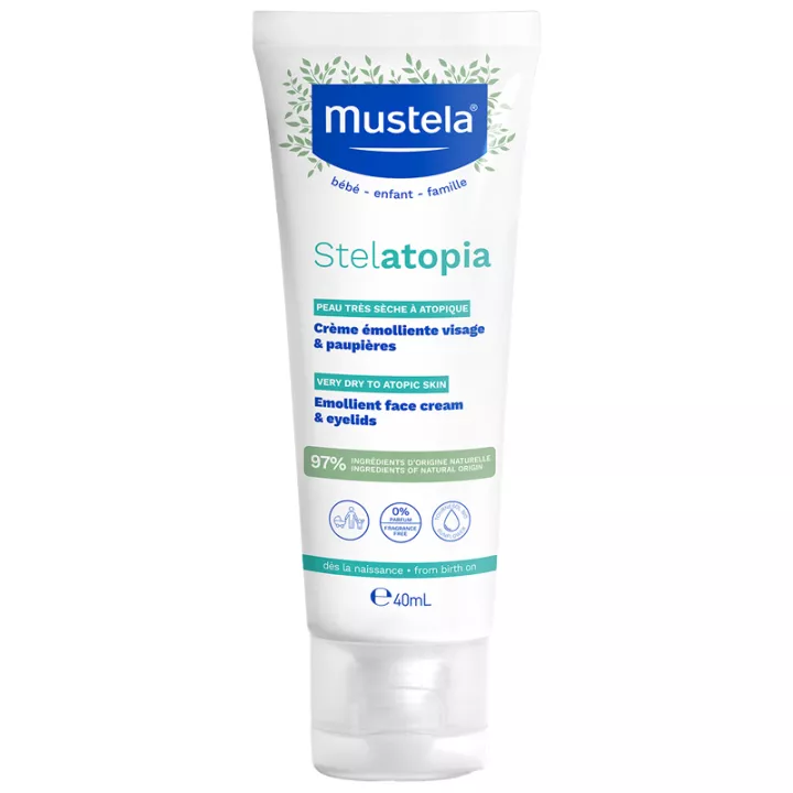 Mustela Stelatopia Crema Emoliente Cara y Párpados 40 ml