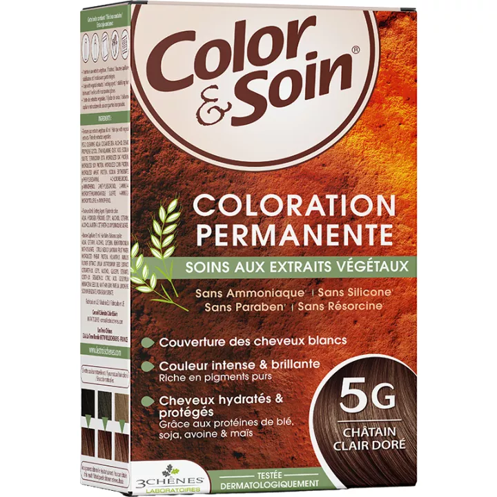 3Chênes Color & Soin Tinte permanente para cabellos dorados