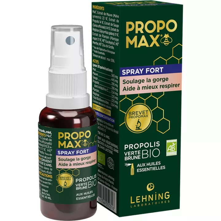 Propomax Spray gorge Fort Propolis Bio 30 ml