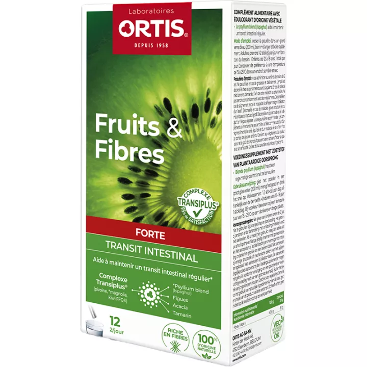 Ortis Fruits&Fibres Forte Darmtransit 12 Sticks