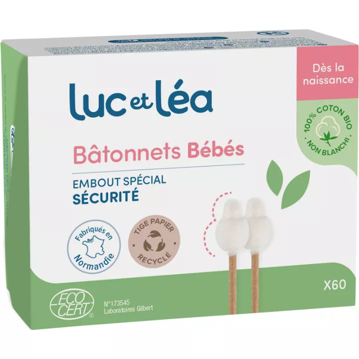 Luc et Léa 60 Bastoncillos para bebé