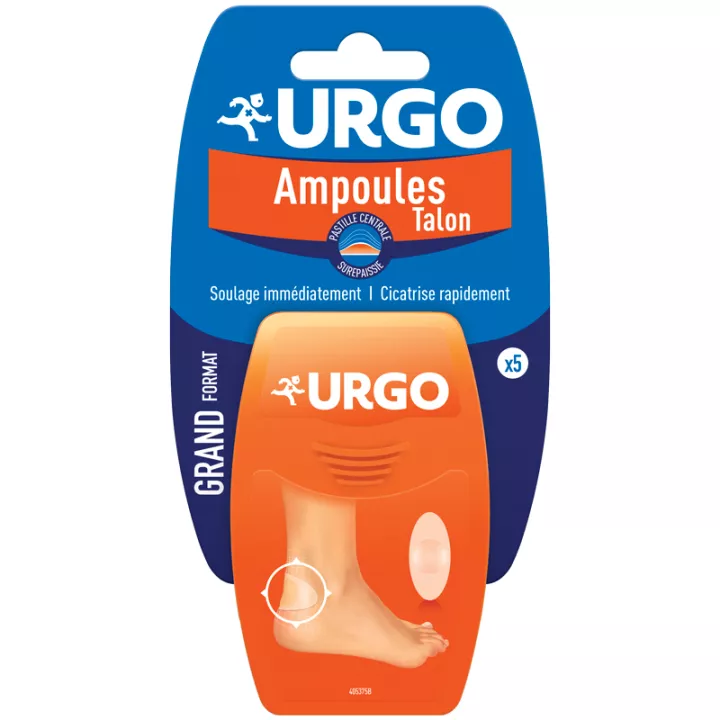 Urgo LAMPEN VERWERKING grote dozen 5 HEEL DRESSINGS