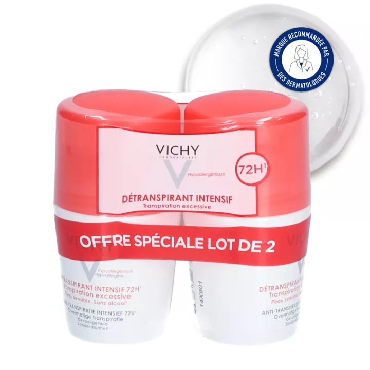 Vichy Déodorant Détranspirant Intensif 72h Roll-On 50 ml