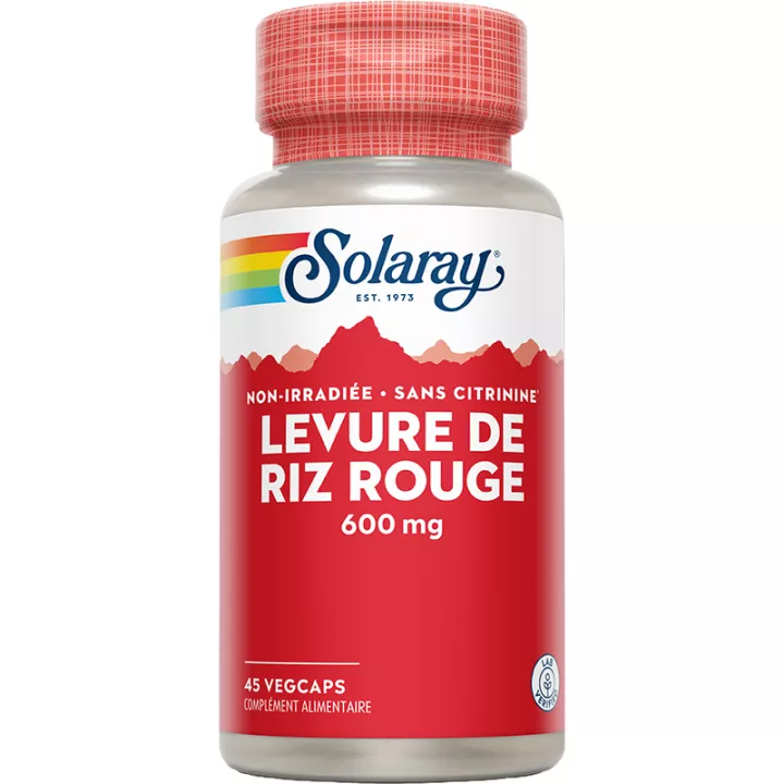 Solaray Levadura Roja de Arroz 600 mg 45 cápsulas