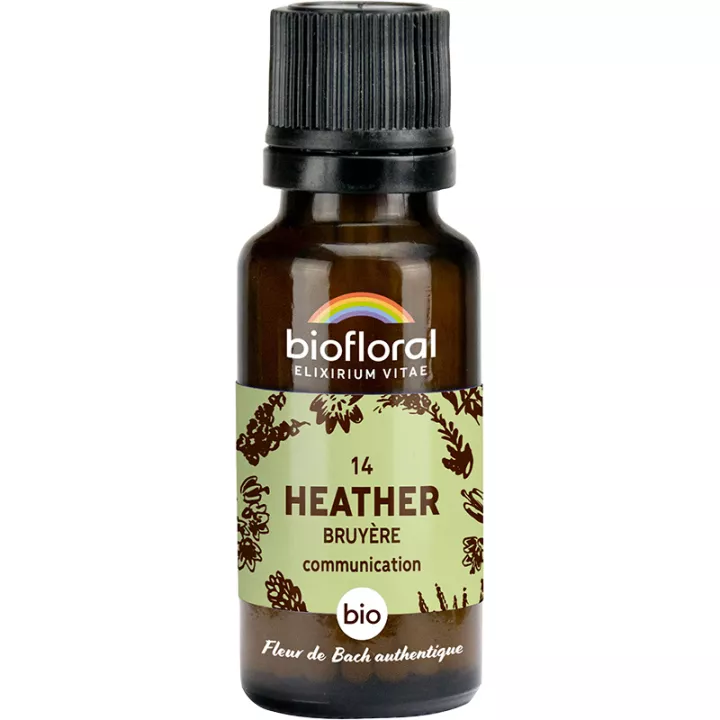 Biofloral Bach Flower Remedies 14 Heather Alcohol Free Granules