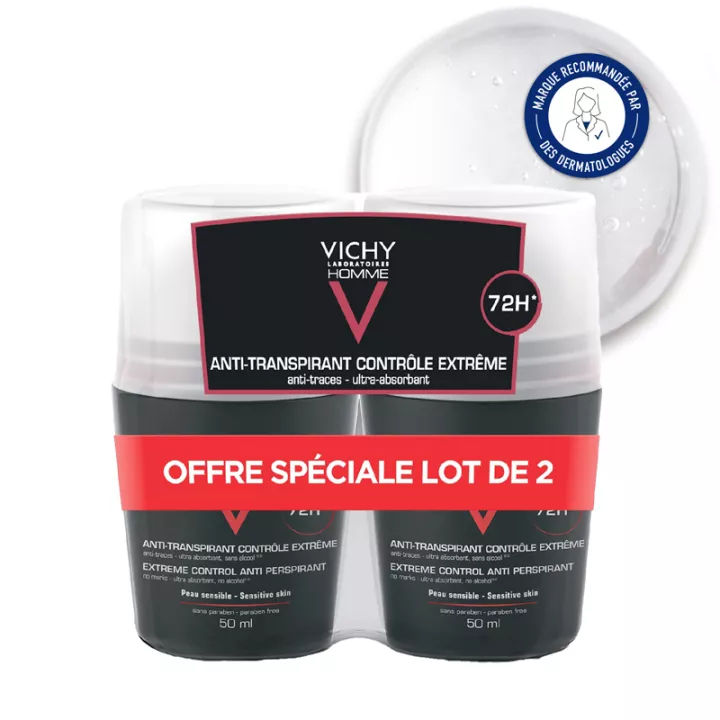 Vichy Homme Дезодорант Control Extreme 72h Roll-On 50 мл