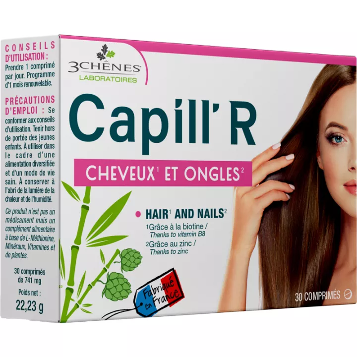 3Chênes Capill'R Cheveux et Ongles 30 comprimés