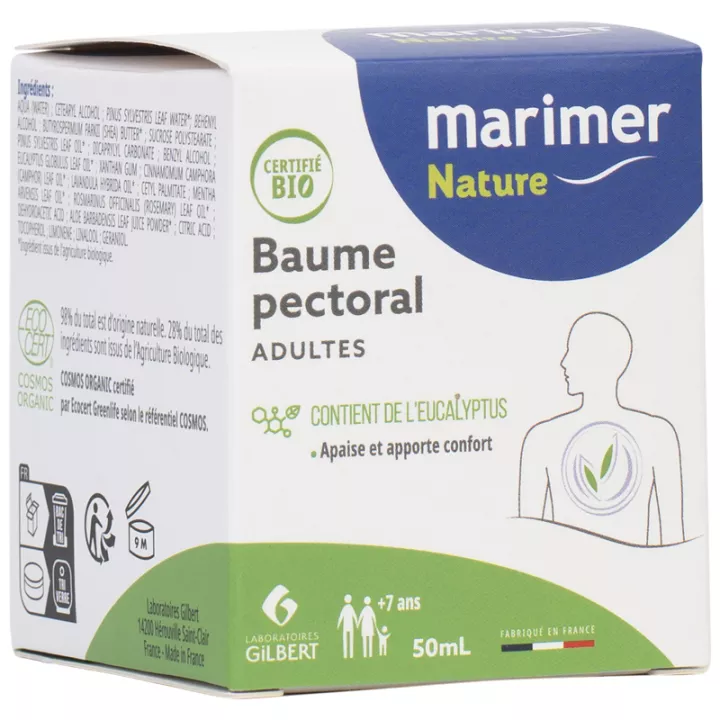 Marimer Organic Chest Balm Adults 50 ml