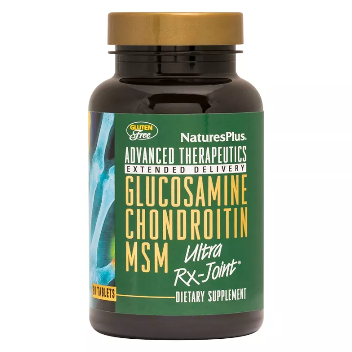 Natures Plus Glucosamine Chondroitine MSM Ultra RX-Joint 90 Comprimés