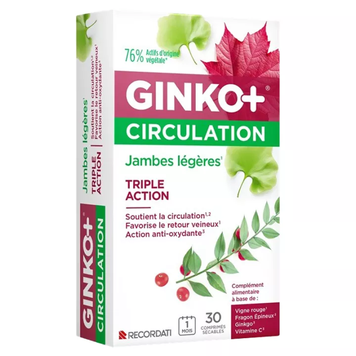 Ginko+ Circulation 30 comprimés