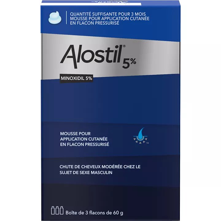 ALOSTIL Minoxidil 5% Skin Foam 3 флакона