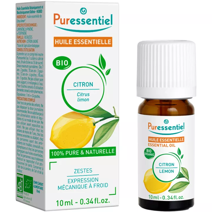 Puressentiel Óleo Essencial Orgânico de Limão 10 ml