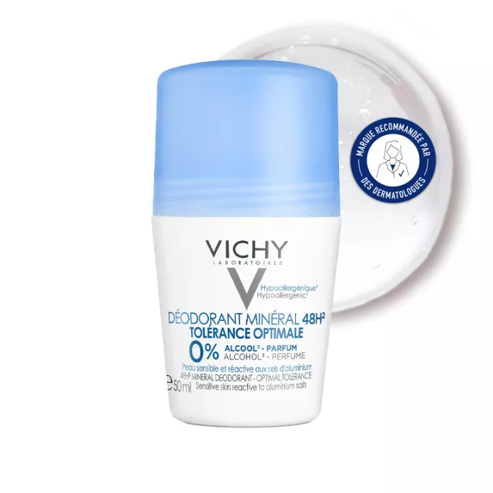 Vichy 48h Optimal Tolerance Minerale Deodorant Roll-On 50 ml