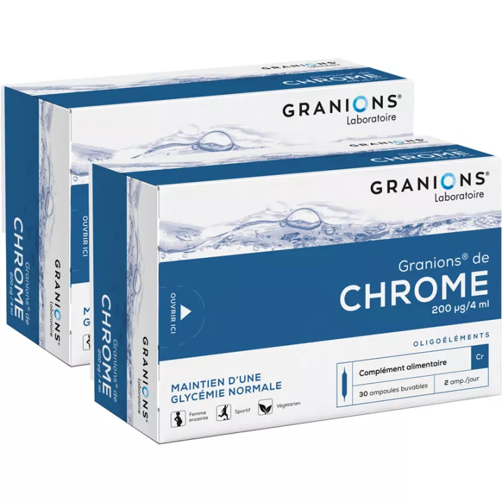 Granions Chroom Oligoelement 30 drinkbare ampullen