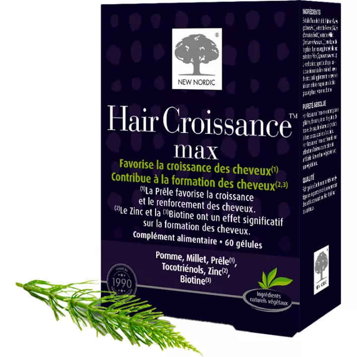 New Nordic Hair Croissance Max 60 capsules